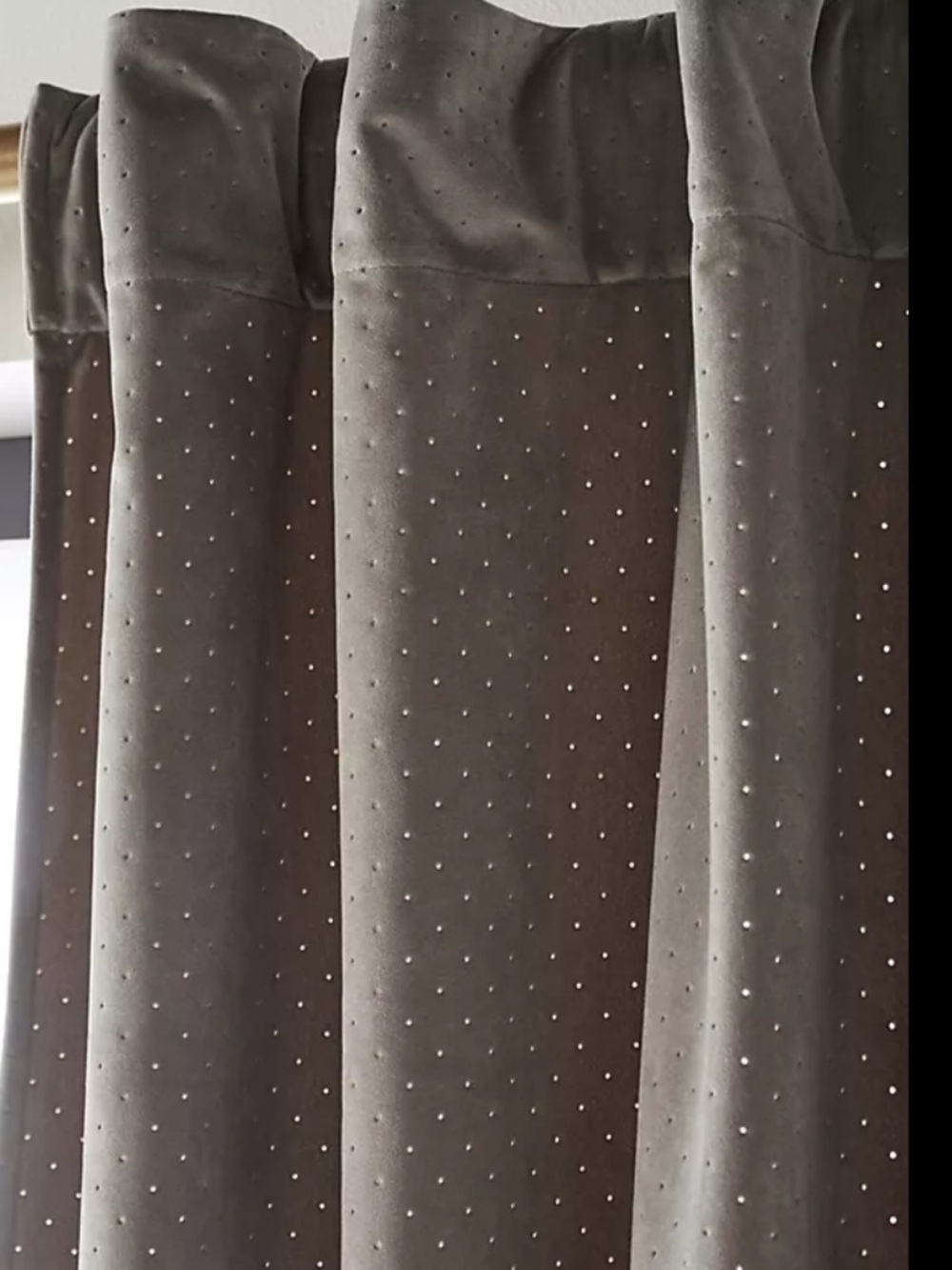 Anthropologie Velvet Louise curtain new